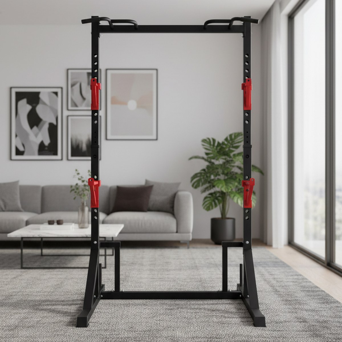 Регулируемая силовая стойка с  – обзор и цена Pull Up Bar