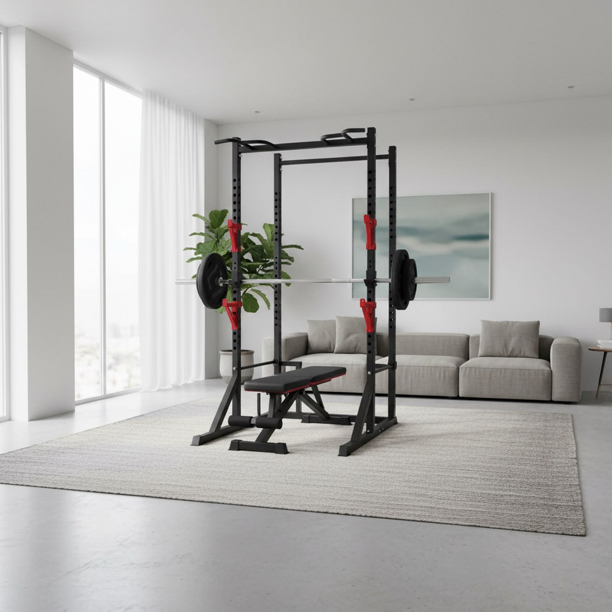 Регулируемая силовая стойка с  – обзор и цена Pull Up Bar